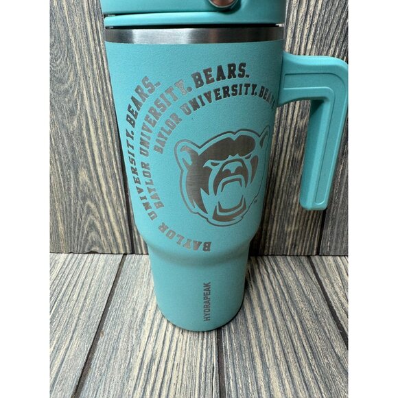 Hydrapeak 18 oz. Voyager Tumbler Baylor University Bears Teal Insulated Stainles - Picture 2 of 4